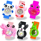 Черный панда умные часы дети 9 видов конструкций игрушка, рождественский подарок для детей, 3D собака часы мальчик дети часы с рисунком пингвина из мультфильма часы Reloj Infantil