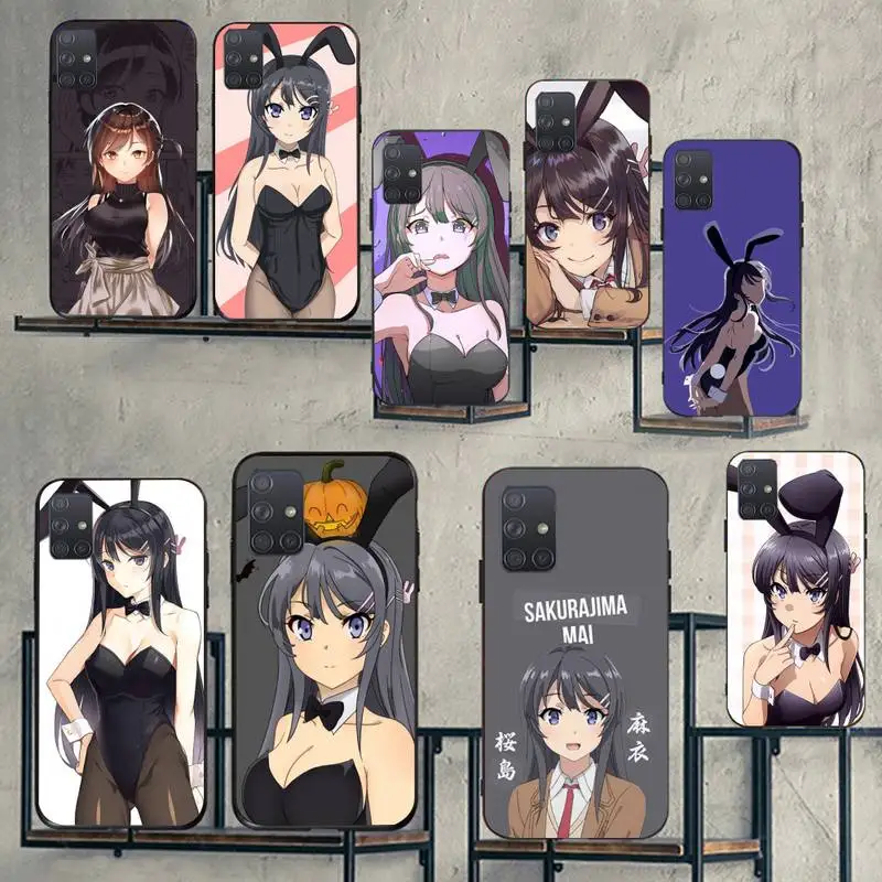 

Anime Girl Mai Sakurajima Soft Cover Phone Case For Samsung A51 71 31 40 30s 21s Galaxy S9 10 20 Plus Note9 10pro 20 20ultra