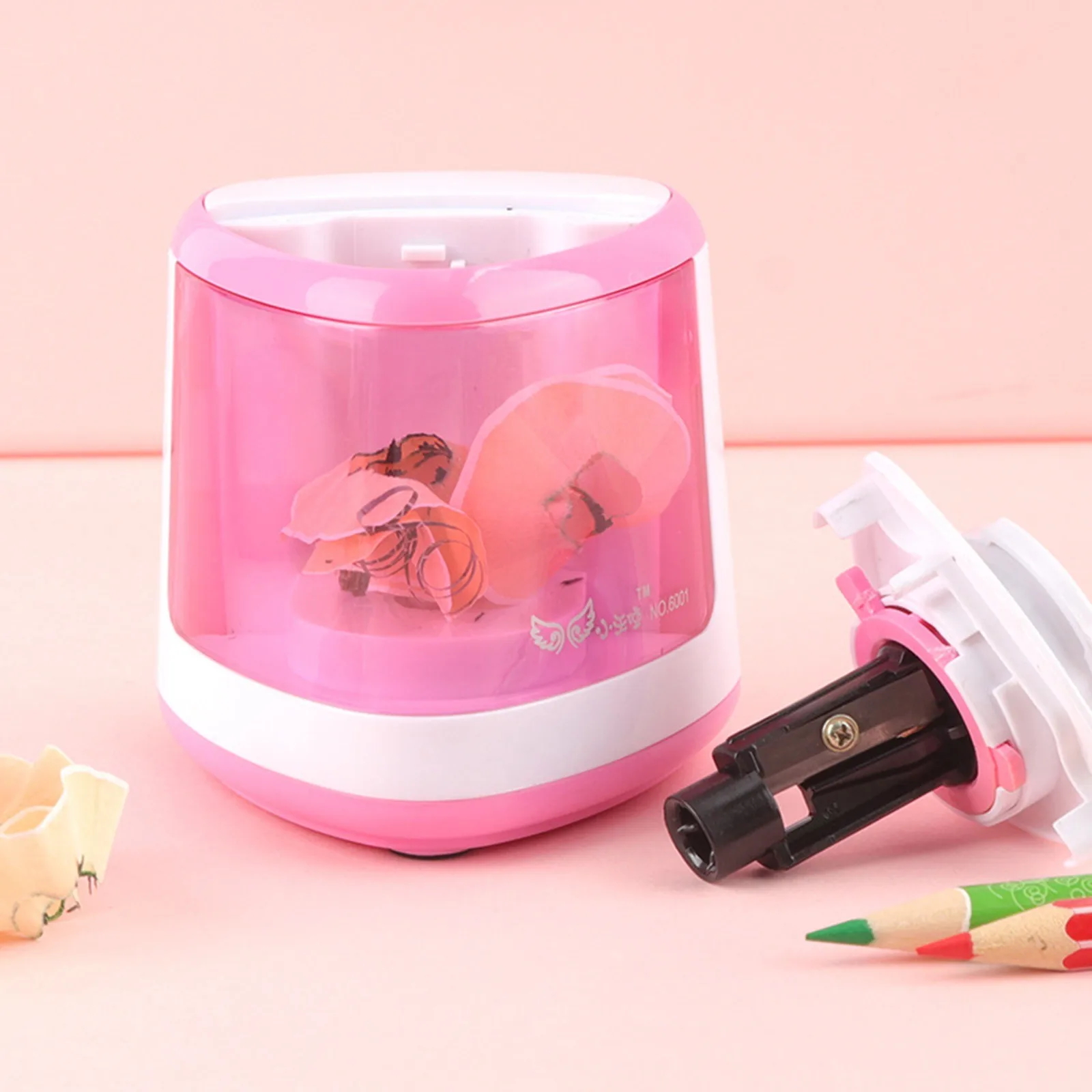 

Children Battery Mode Convenient Electric Pencil Sharpener Fast Sharpener School Office Stationery Adults Colored Pencils 2021