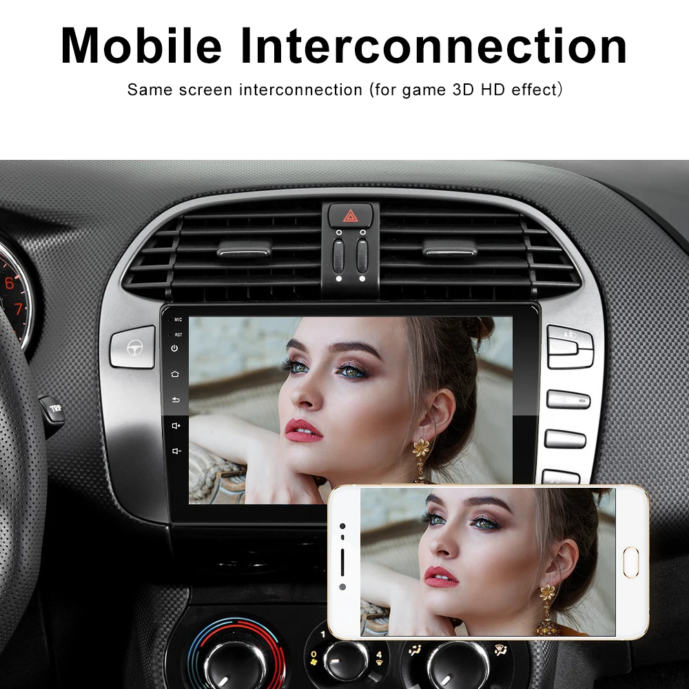 Camecho 2.5D 9 ''HD автомобильное радио Авторадио MP5 Bluetooth Сенсорный экран