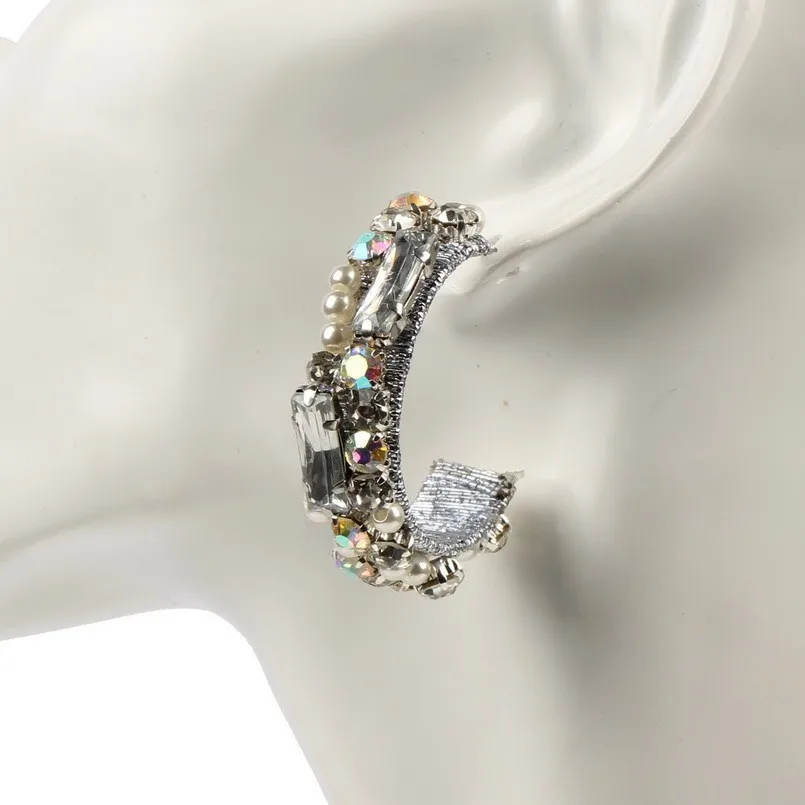 Florosy Роскошные Очаровательные стеклянные серьги-гвоздики со стеклянными