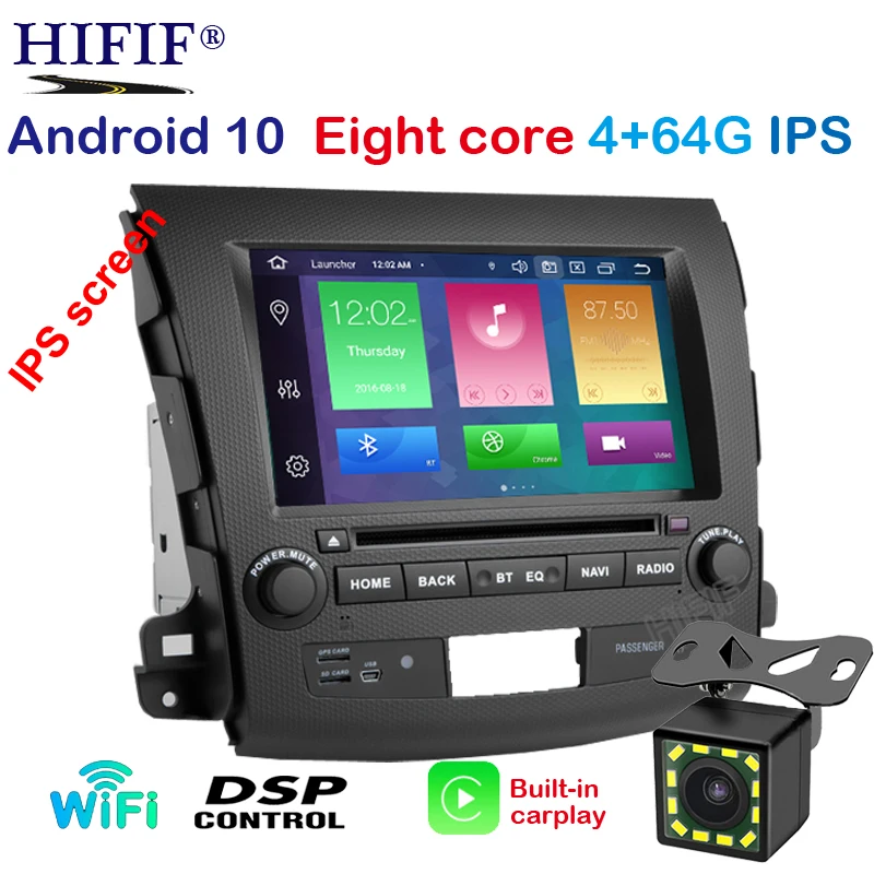 PX5 8 &quotIPS экран DSP Android 10 4G RAM автомобильный DVD плеер Carplay для Mitsubishi Outlander GPS стерео