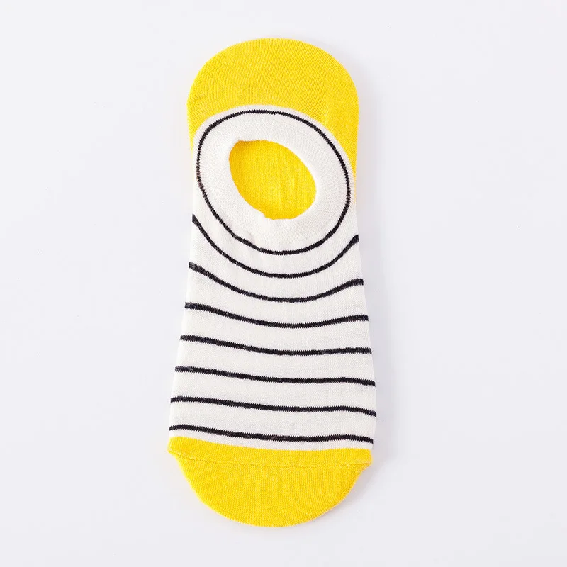 Носки-невидимки для мужчин и женщин хлопковые тонкие с мультяшным рисунком