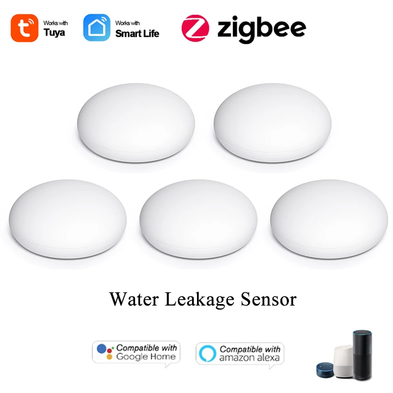 

Датчик утечки воды Zigbee, сенсор для обнаружения протечек и перелива, 3,0