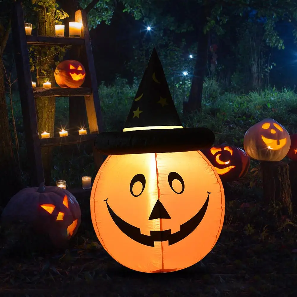 

Halloween Inflatable Pumpkin Waterproof Illuminated Doll Decor for Indoor Outdoor