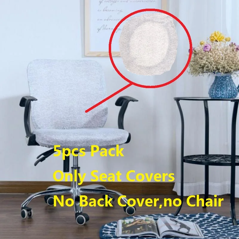 

Blesiya Removable Dining Chair Covers Home Bar Stool Slipcovers 5pcs Set