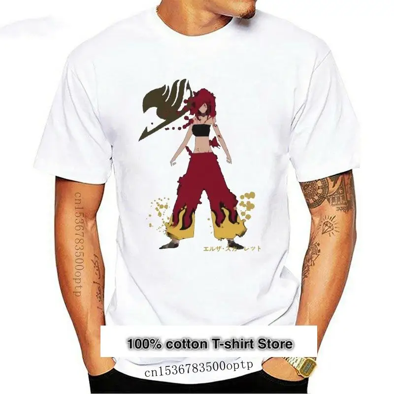 

Camiseta con estampado divertido Erza para hombre y mujer, camisa con estampado de escarlata, espíritu de cola de Hada, 2021