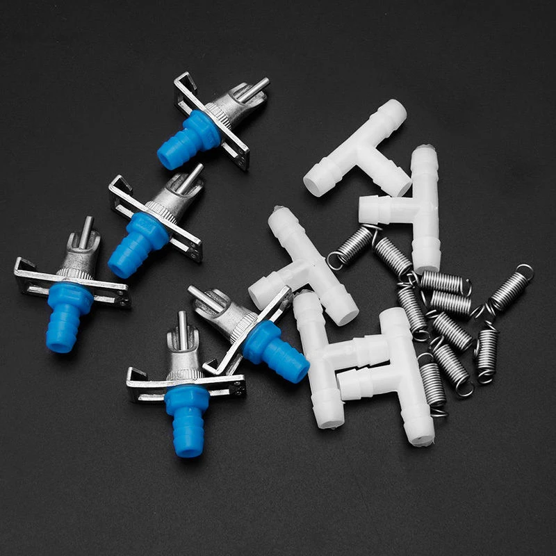 

10Pcs Durable Three Way Steel Ball Rabbit Drinking Fountain Drinker Water Feeding Rodent Rabbit Ferret Water Drinker