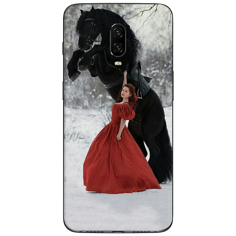 Mobile Cell Phone Case TPU for OnePlus 5 5T 6 6T 7 7T Pro Cover Cute beauty horse | Мобильные телефоны и аксессуары