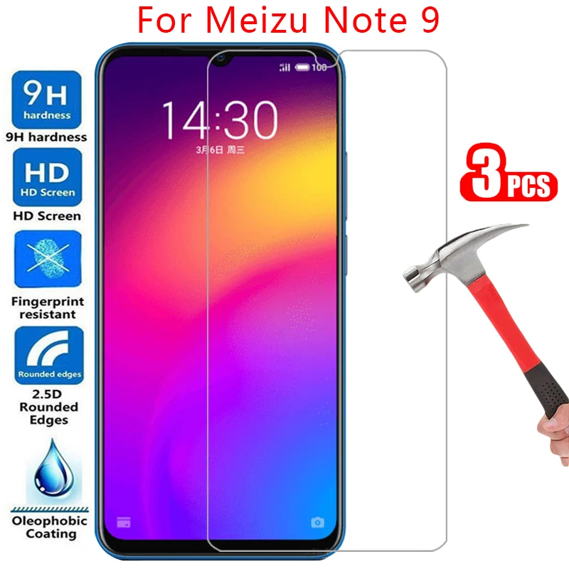 Защитное закаленное стекло для meizu note 9 Защитная пленка экрана на maisie not note9 not9 6 2