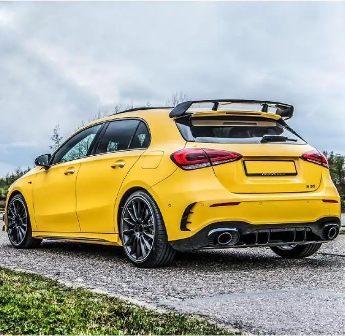 Автомобильный спойлер W177 для заднего крыла из углеродного волокна Mercedes Benz W176 A Class