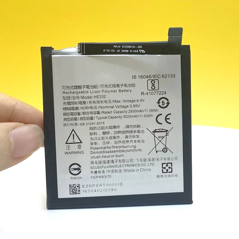 in stock 2930mah he332 battery for sharp s2 fs8010 aquos s2 fs8018 s3 mini s3mini repair replacement tracking number free global shipping