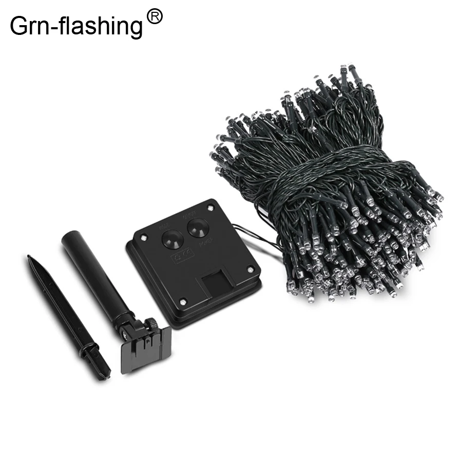 Водонепроницаемая гирлянсветильник на солнечной батарее 8 режимов 22 м 200