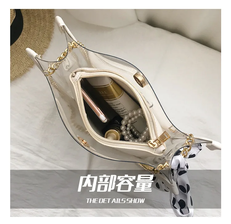 JIULIN летняя Прозрачная женская 2019 новая маленькая шелковая сумка на одно плечо с