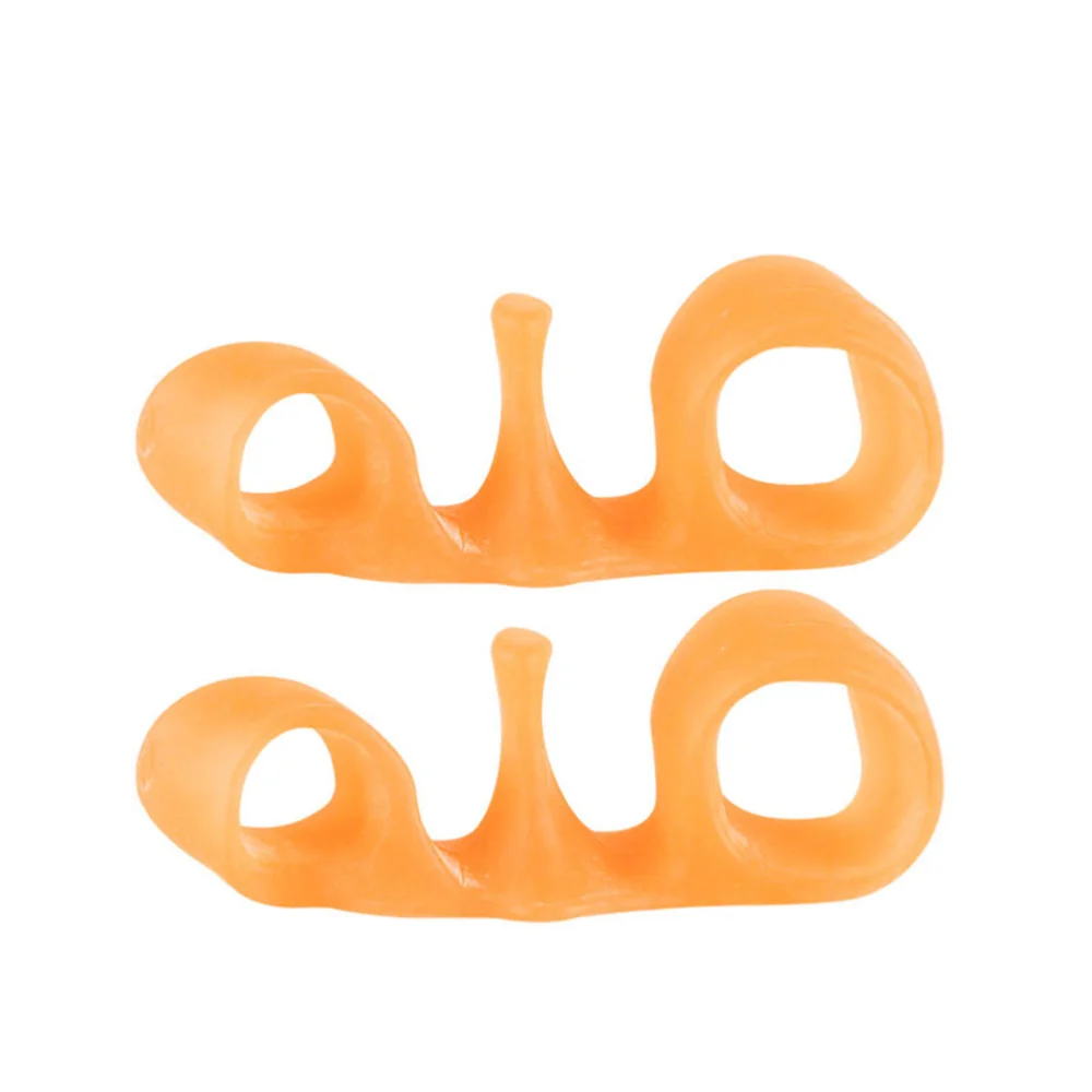 

5 Pairs Two-hole Hallux Valgus Separator Foot Valgus Toe Correctors Elastic Toe Separator Foot Care Supplies for Men