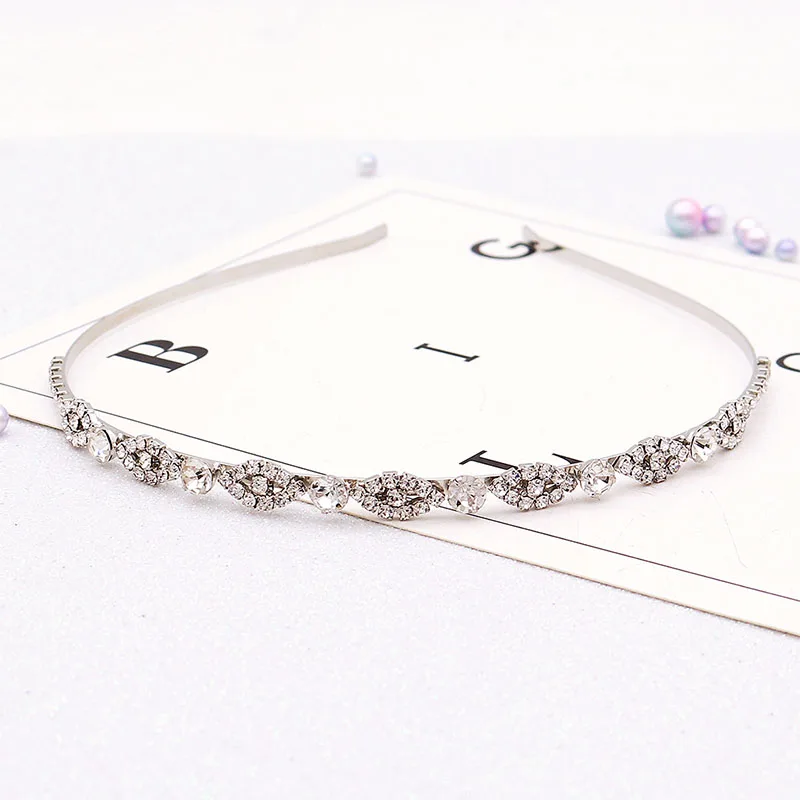 QYY роскошные стразы свадебные тиары корона украшения для волос платье аксессуары