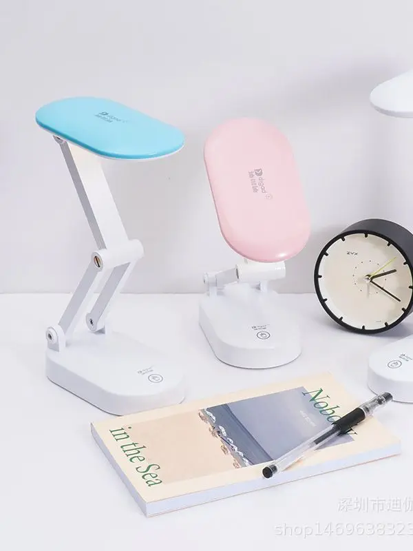 

Led Desk Lamp New Portable Folding Table Lamp Dual-mode Stepless Dimming Student Reading Led Eye Protection Small Table Lamp