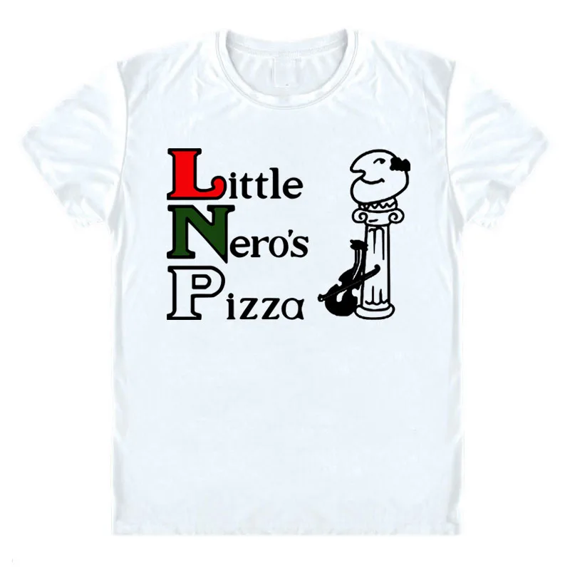 

Little Neros Pizza T Shirt Cute Design Funny Man t-shirt Christmas Xmas Gift Tee shirt Classic fashion short tee