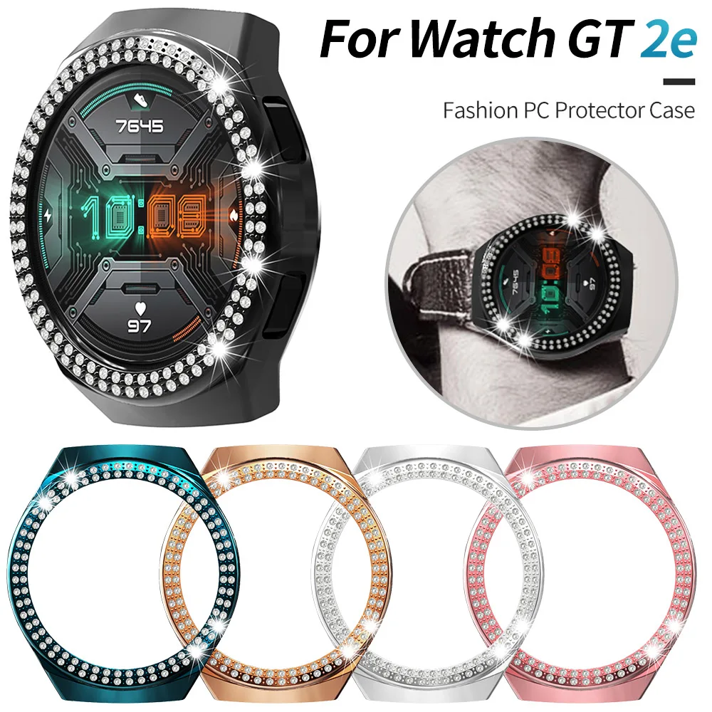 Роскошный Алмазный защитный чехол из поликарбоната для Huawei Watch GT 2e 46 мм легкий
