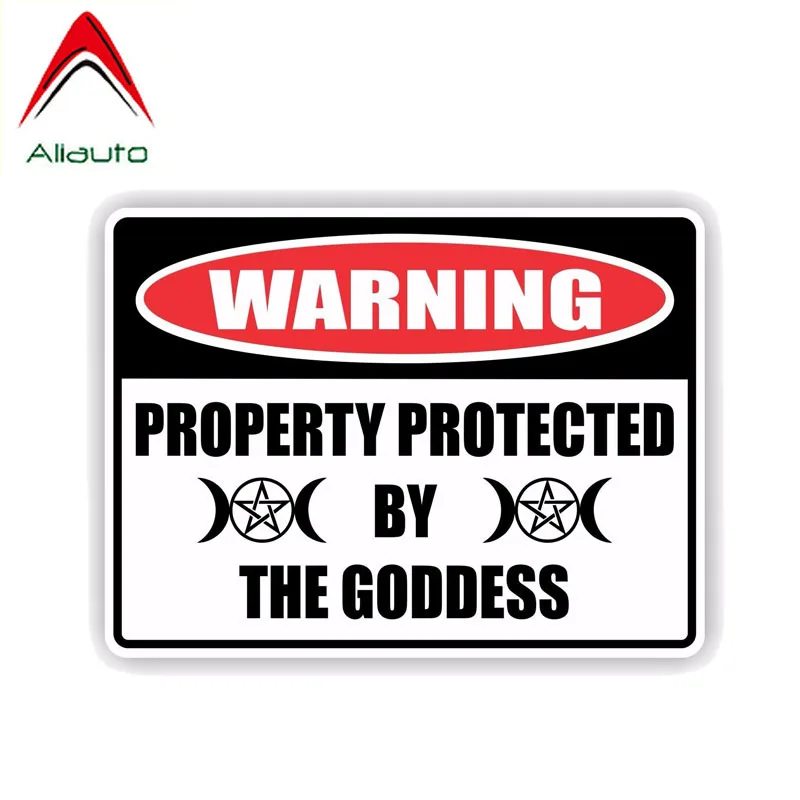 Aliauto Предупреждение автомобиля Стикеры Креатив защищены богиня