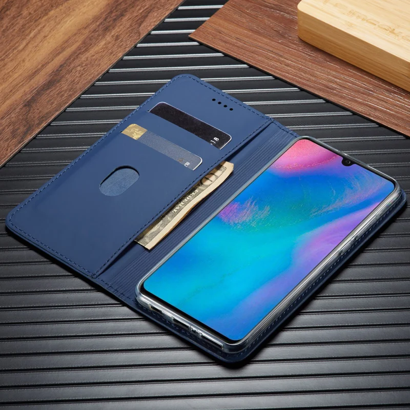 Роскошный флип-кошелек для Huawei P30 Pro Lite Магнитный кожаный мягкий силиконовый