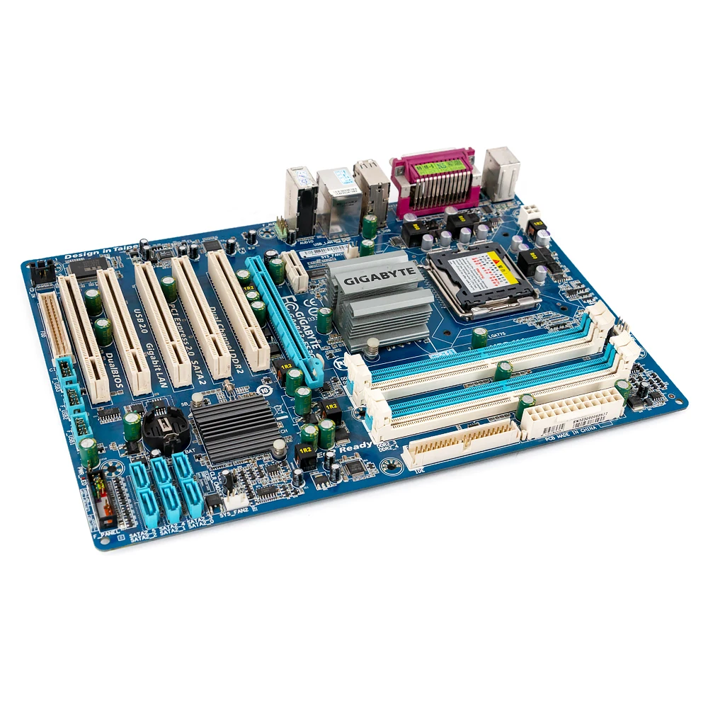 Материнская плата Gigabyte GA-P43-ES3G для настольных ПК Intel P43 LGA 775 Core 2 Extreme Quad Duo DDR2 16G SATA2 ATX