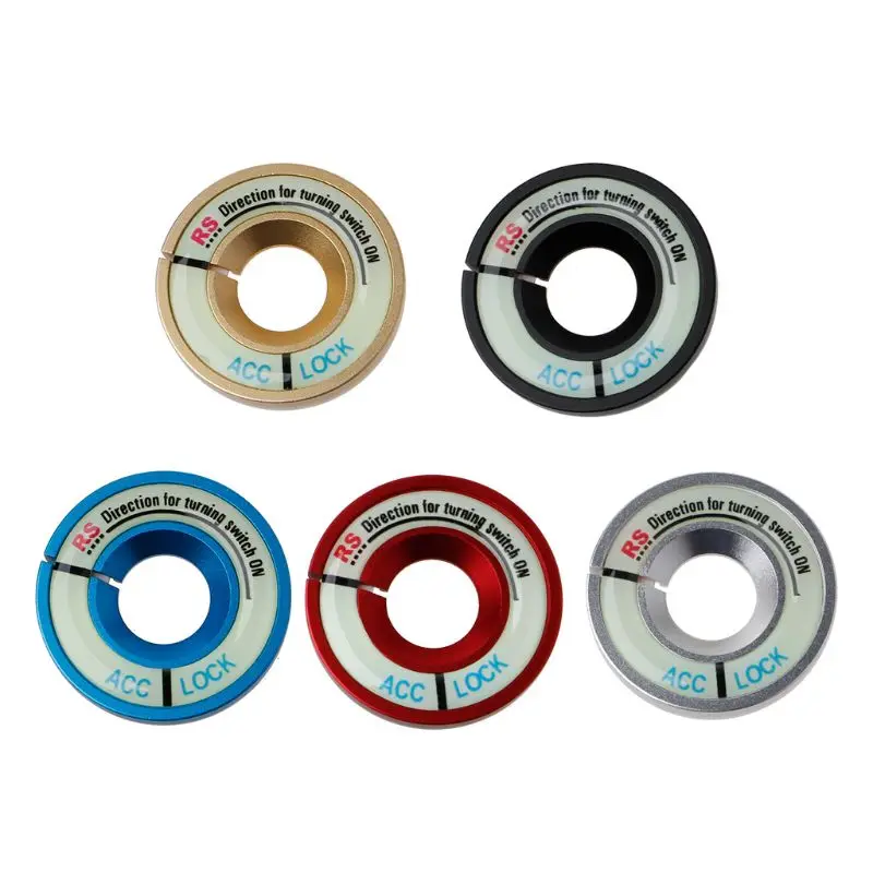 Автомобильный светящийся кольцевой выключатель для ключей декоративная