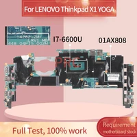 01ax808 for lenovo thinkpad x1 yoga i7 6600u 8gb notebook mainboard 14282 2m 448 04p15 002m sr2f1 ddr4 laptop motherboard