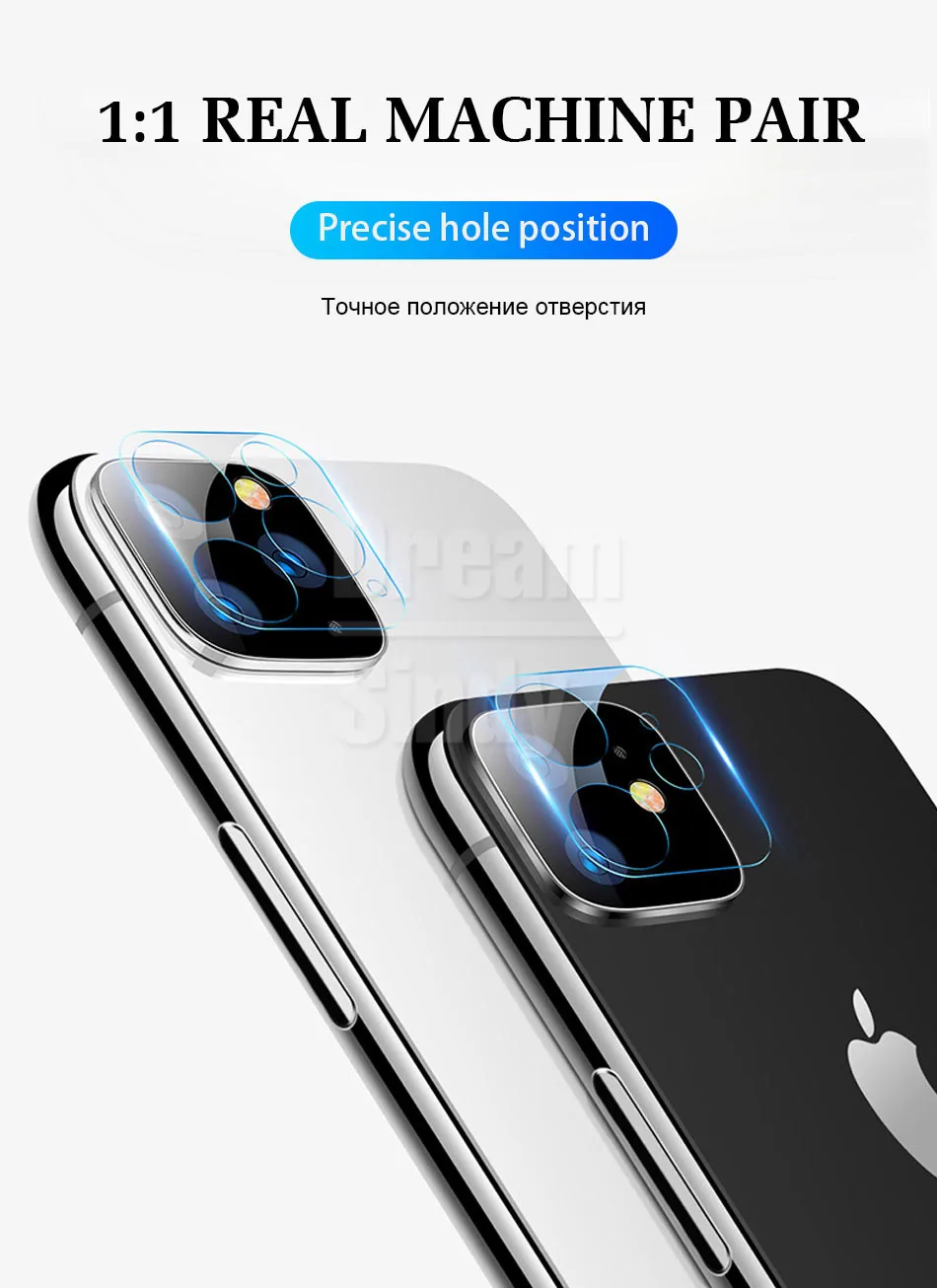 6-2 шт. Защитное стекло для камеры полное покрытие для IPhone 11 Pro Max XR XS X 8 7 6 6s Plus Защита объектива Закаленное стекло пленка