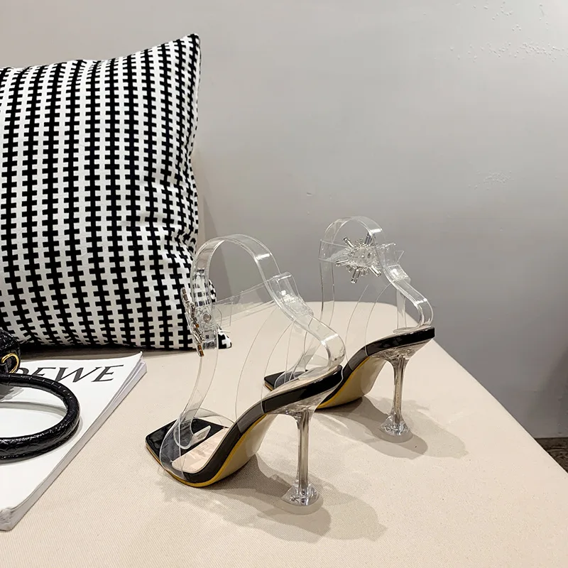 

2021 Super High Heels Shoes Women Sandals Fashion Brand Woman Party Shoes Sexy Ladies High Heels Sandals Thin Heel 11cm A2368