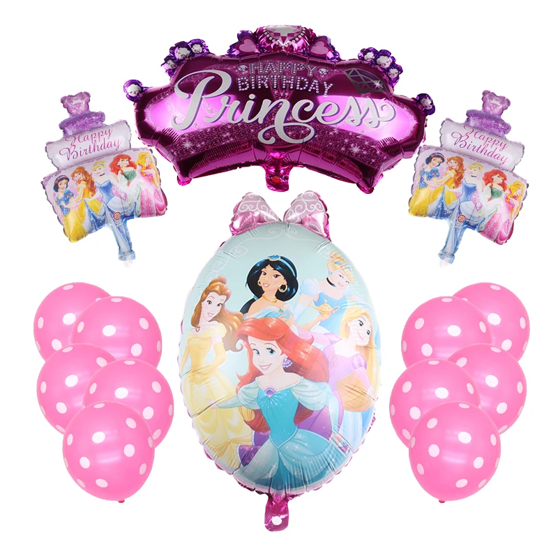 6 шт. Детские шары в виде Принцессы Диснея | Дом и сад
