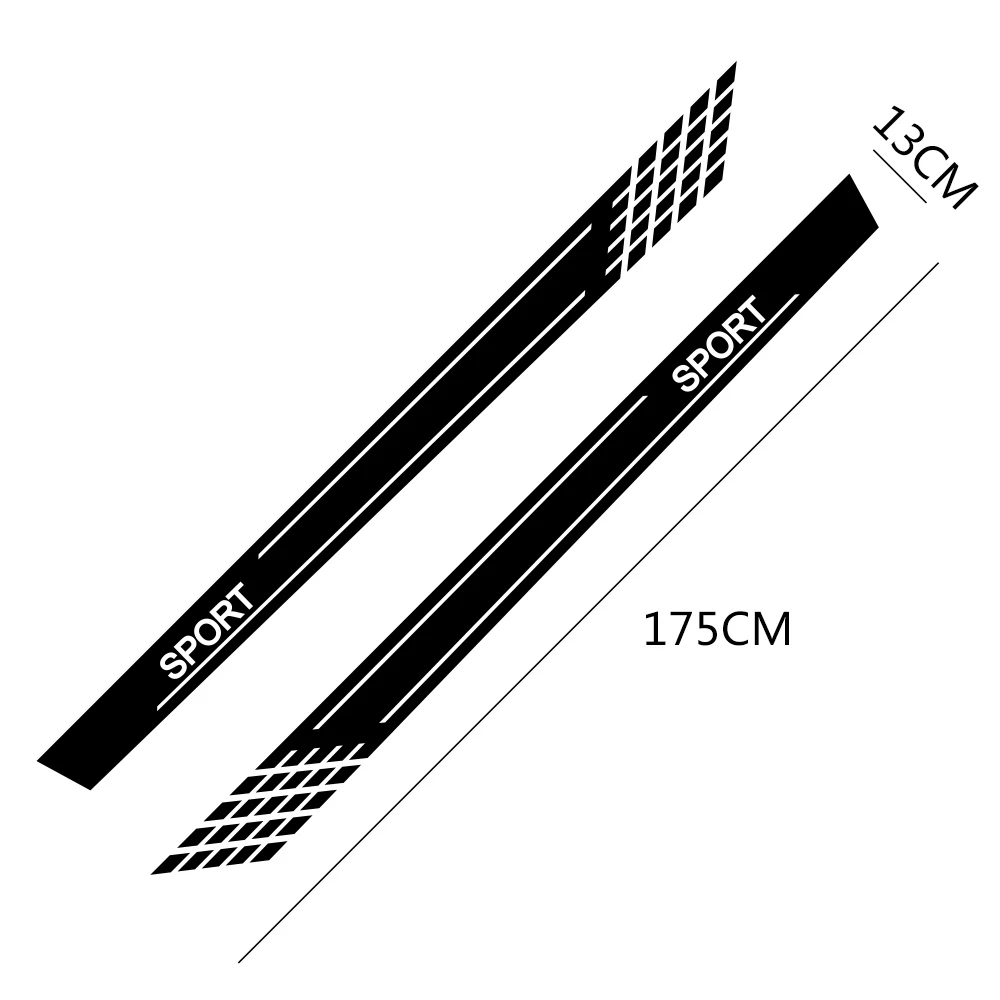 

Nice Car Door Side Stickers For Peugeot Mitsubishi Lancer Renault Duster Opel Mazda Nissan Auto Wrap Sheet Roll Film Accessories