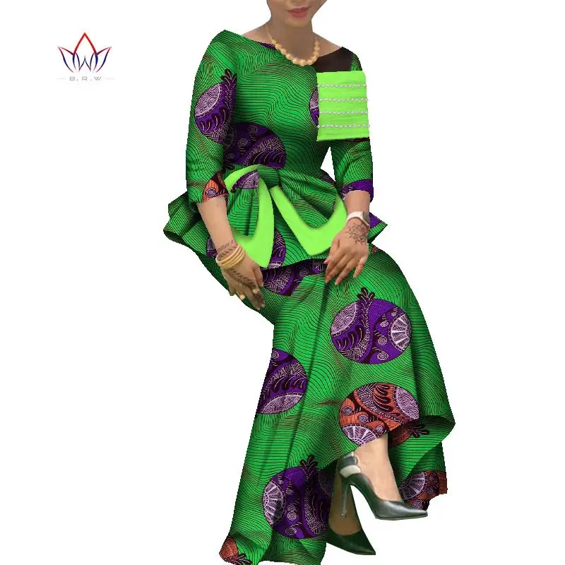 African Traditional Wear for Women dashiki Autumn women's Dress Bodycon Plus size Evening Party Cotton Vintage Dresses WY8519