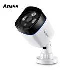 Камера видеонаблюдения AZISHN, водонепроницаемая уличная камера безопасности с функцией ночного видения, 1080 пикселей, 2 Мп, POE, IP