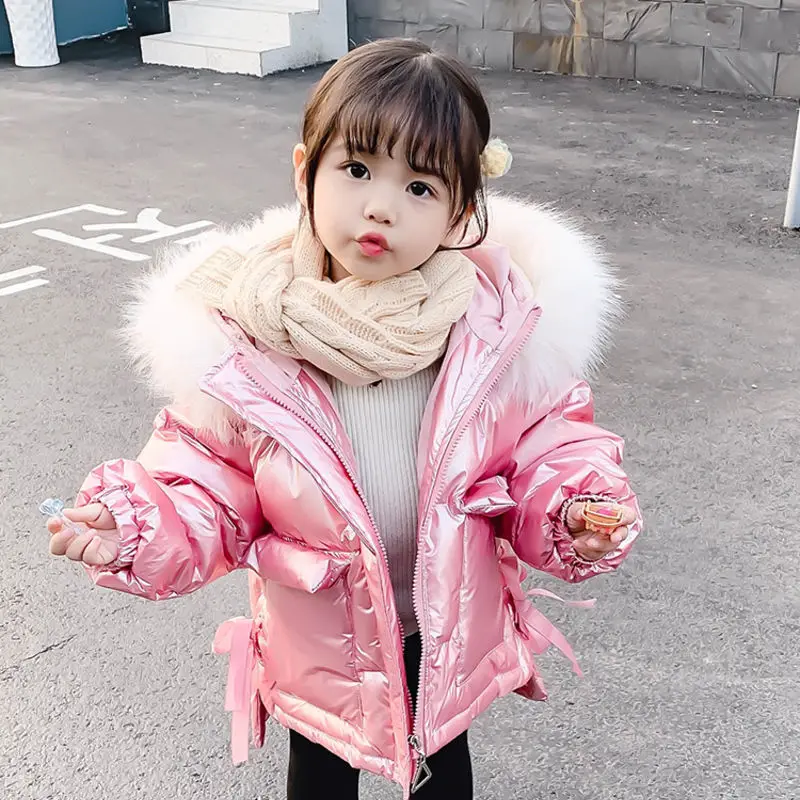 

Baby girls winter clothing new style of western style children down cotton clothing children padded jacket coat