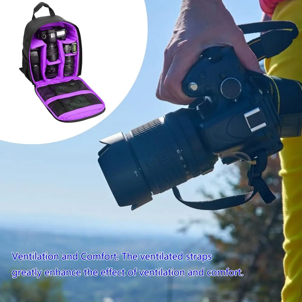 big capacity photography camera waterproof shoulders backpack video tripod dslr bag w rain cover fornikon sony pentax free global shipping