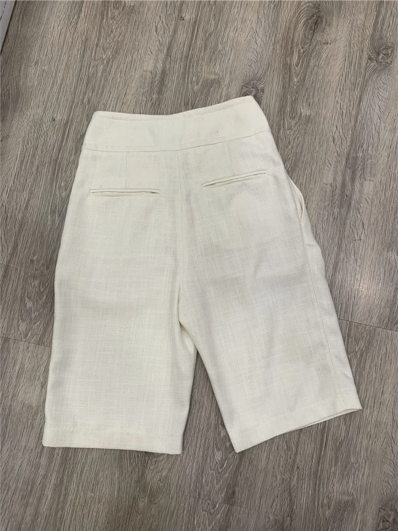 

Spring and 2021 Summer Shorts Casual High Waist Knee Length Shorts Women