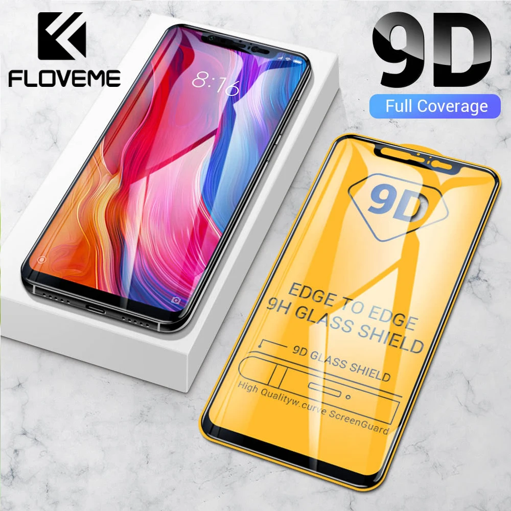 FLOVEME закаленное стекло для Xiaomi Redmi Note 7 6 8 Pro 5 Защитная пленка для экрана Xiaomi Mi 9 8 Lite Pocophone f1 9H