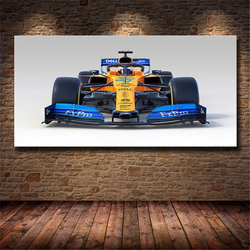 Vehicle Posters Mclaren F1 Race Car Wall Art Canvas Prints Painting Raceway Racing Sport Pictures for Living Room Bedroom Decor | Дом и сад