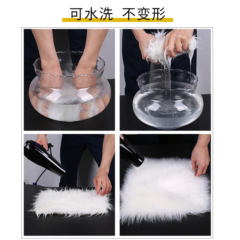 Ковер для спальни мягкие пушистые меховые коврики из овчины скандинавский