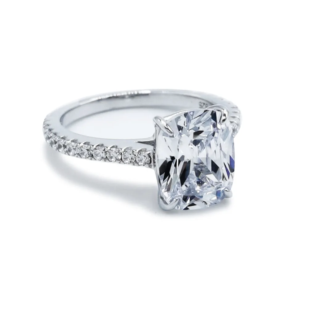 Кольцо обручальное с имитацией бриллианта 4 карата | Украшения и аксессуары