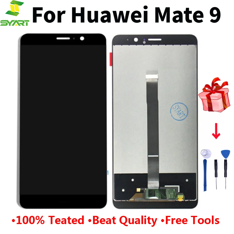 

100% протестирован для Mate 9, ЖК-дисплей, сенсорный экран, дигитайзер в сборе для Huawei Mate 9, MHA-L09 MHA-L29, без мертвых пикселей, без пятен