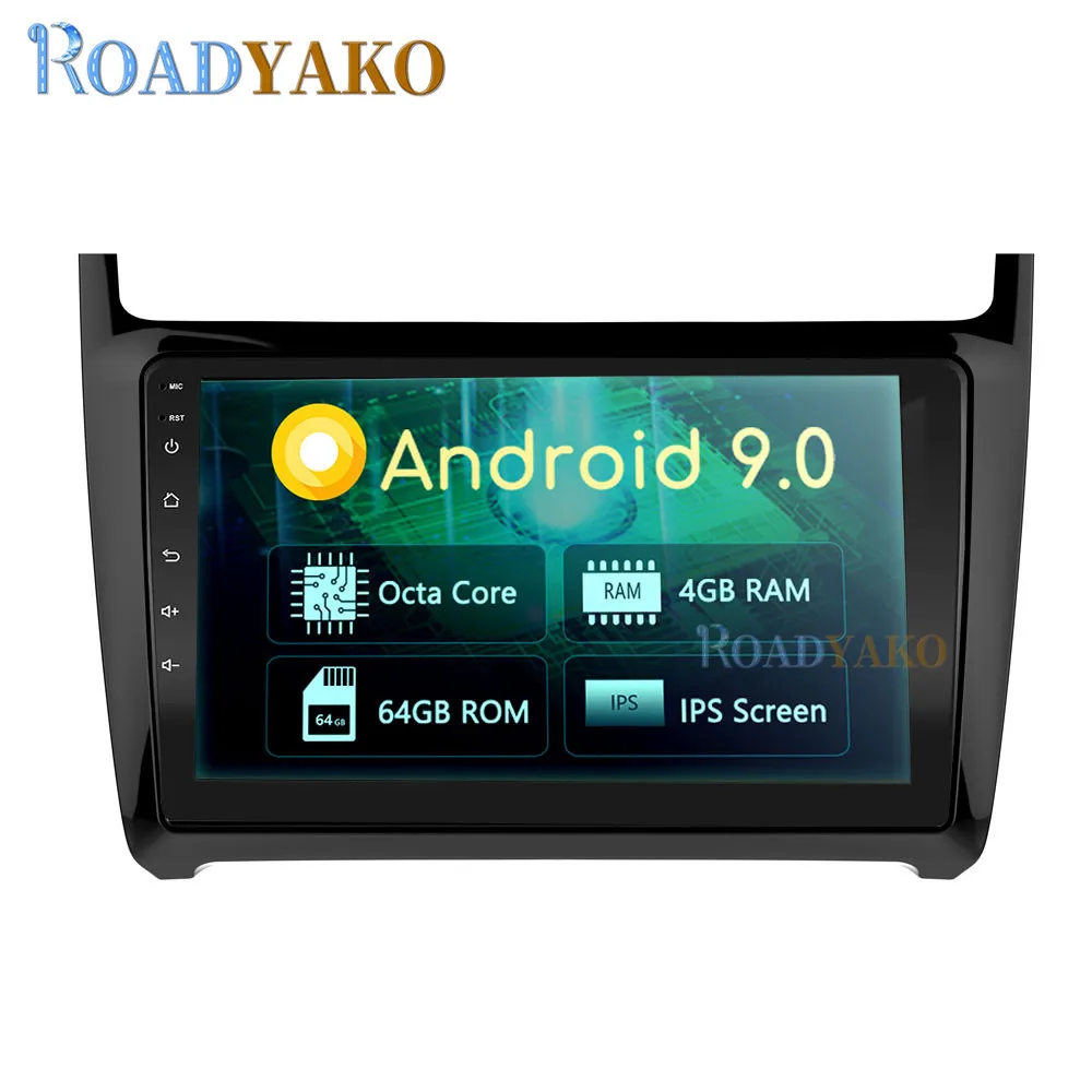 Автомобильная стерео панель 9 '' Android для Volkswagen POLO 2012 2019 автомагнитола