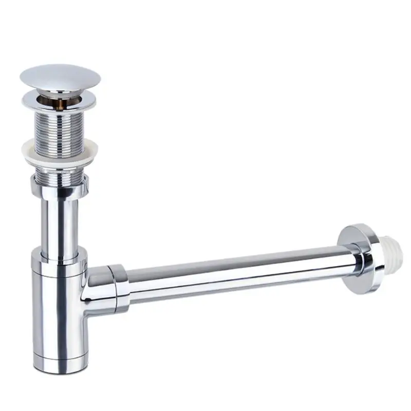 Металлический водопроводный кран для раковины ванной комнаты выдвижная сливная