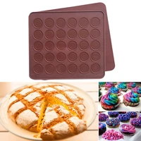 1pc non stick macaron mould silicone material cookie making mold cooking tool baking mats popular