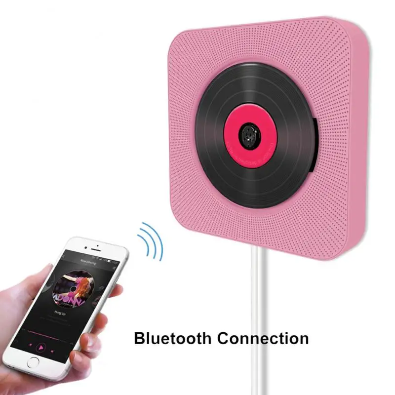 Настенный CD-плеер с Bluetooth аудио магнитофон для дома пультом ДУ встроенные Hi-Fi
