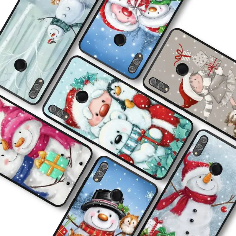 

Christmas Snowman Santa Phone Case For Huawei honor10Lite 10i 20 8x 10 for Honor9lite 9xpro Coque