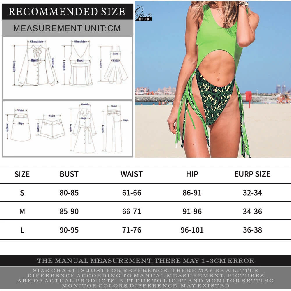 Женский купальный костюм с кисточками FDBRO вырезами и леопардовым принтом новинка