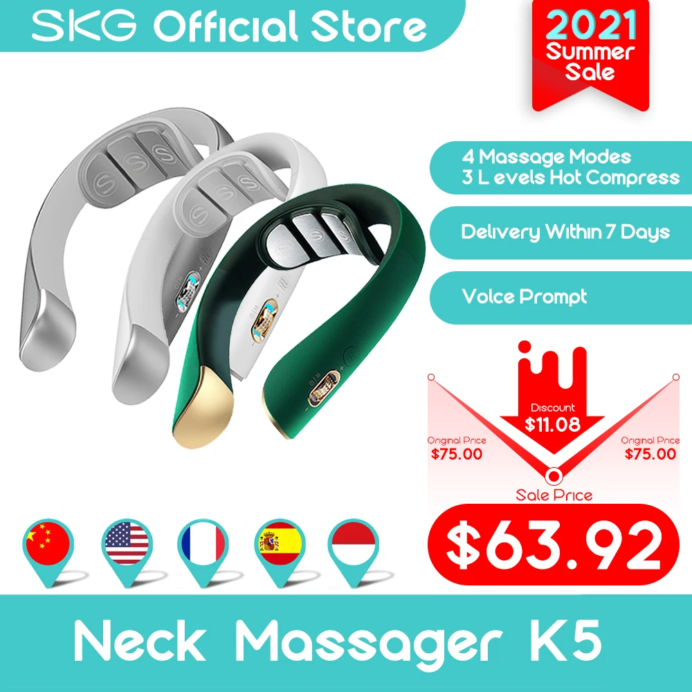 Массажер для шеи K5 Китайская версия электрический импульсный массаж