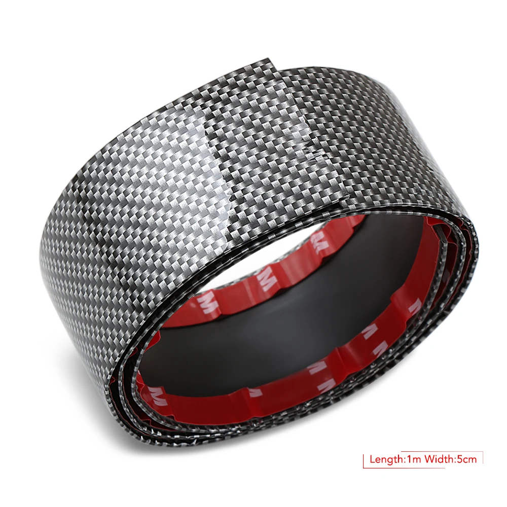 Наклейки для автомобиля 5D углеродное волокно Резина Стайлинг порога протектор